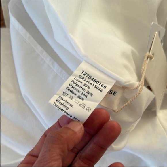 Commense White Ruched Sheath Midi Dress - Picture 5 of 5